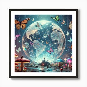 World Of Butterflies Art Print