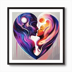 Love In The Heart Art Print