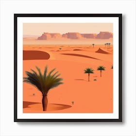 Desert Landscape 56 Art Print