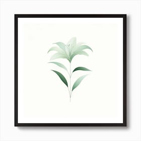 Lily flower 1 Art Print