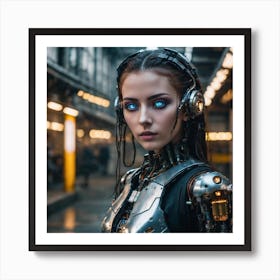 Robot Girl 1 Art Print