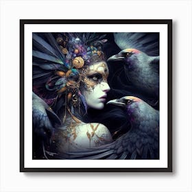 Crows Art Print