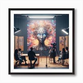 Woman In A Studio Art Print