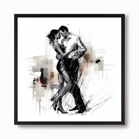 Tango Abstracts By Csaba Fikker Art Print