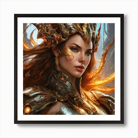 Elven Warrior fv Art Print