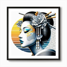 Japan Geisha Visual 67 Art Print