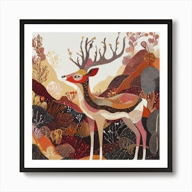 Deer In The Wild Art Print