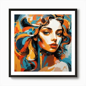 Portrait Of A Woman 1 Art Print