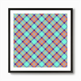 Plaid Fabric 190 Art Print