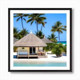 Hut On The Beach 5 Art Print