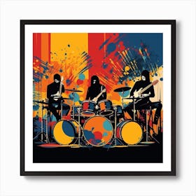 Rock Band Art Print