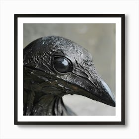 Crow Statue Art Print