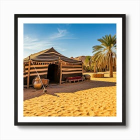 Bedouin Oasis Tent Art Print