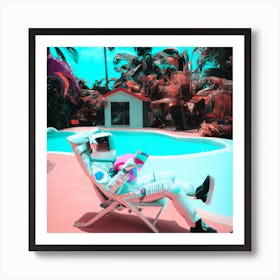 Pool Player Art Print