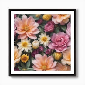 Floral Pastels Art Print