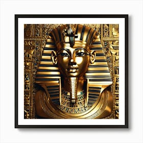 Golden Pharaoh Art Print