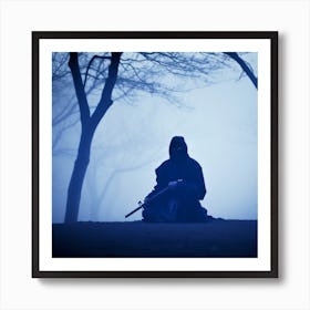 Myeera Ninja Samurai Meditating In Ancient Japan Misty Forest S E302398b 6460 435d Bb53 A644110c879e Art Print