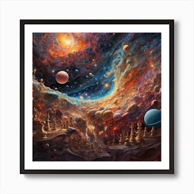 Creation of Galaxies Art Print