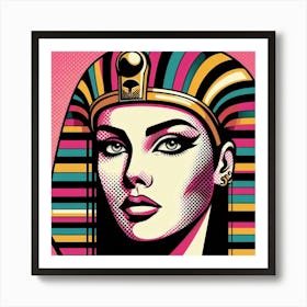 Pop Egyptian Aida Glimmer Art Print