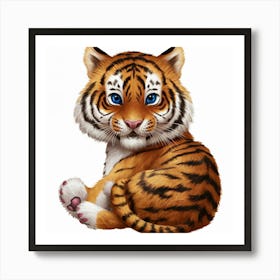 Tiger Cub 4 Art Print