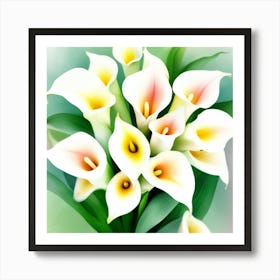 Flowers pastel IDEAS 6 Art Print