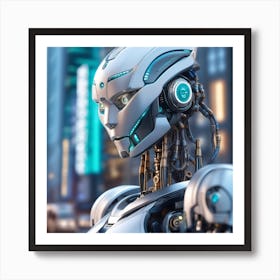 Futuristic Robot 13 Art Print