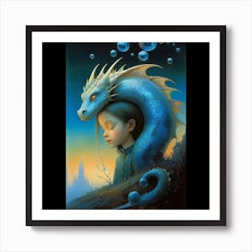 Dragon Girl Cycle 1 Art Print