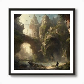 Fantasy City 52 Art Print