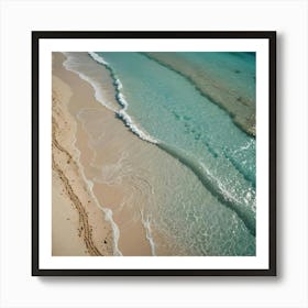 Ocean and Beach Sand Art Print