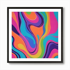 Abstract Psychedelic Painting Art Print