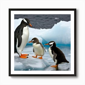 Antarctic Penguins 13 Art Print