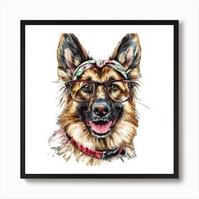 German Shepherd Dog 12 Art Print