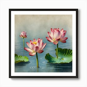 Lotus Flower 1 Art Print