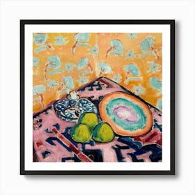 Plate Of Fruit Art Print