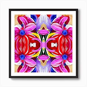 Flower Kaleidoscope Art Print