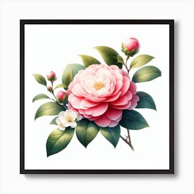 Flower of Camellia 3 Art Print