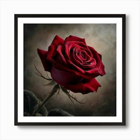 Red Rose 6 Art Print