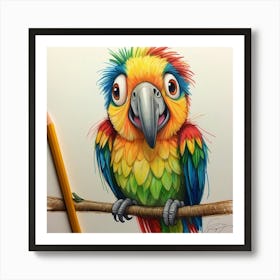 Parrot 51 Art Print