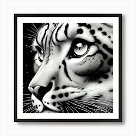 Snow Leopard 1 Art Print