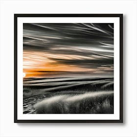 Sunset In The Dunes Art Print