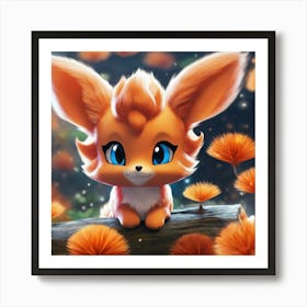 Cute Fox Art Print