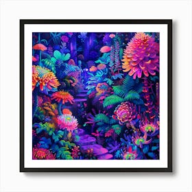 Psychedelic Forest 4 Art Print