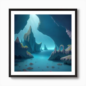 Cave Stock Videos & Royalty-Free Footage Art Print