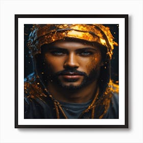 Golden Man Art Print