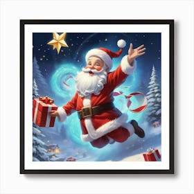 Christmas Santa 1 Art Print