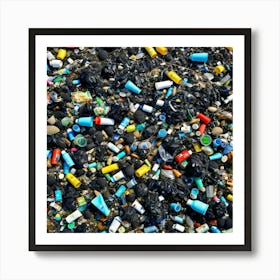 Ocean Trash Art Print