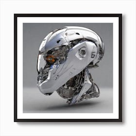 Robot Head 9 Art Print