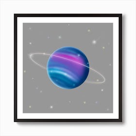 Uranus Square Art Print