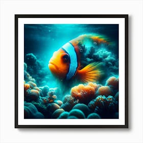 Clown Fish Underwater Art Print