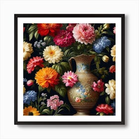 Flowers In A Vase 116 Art Print